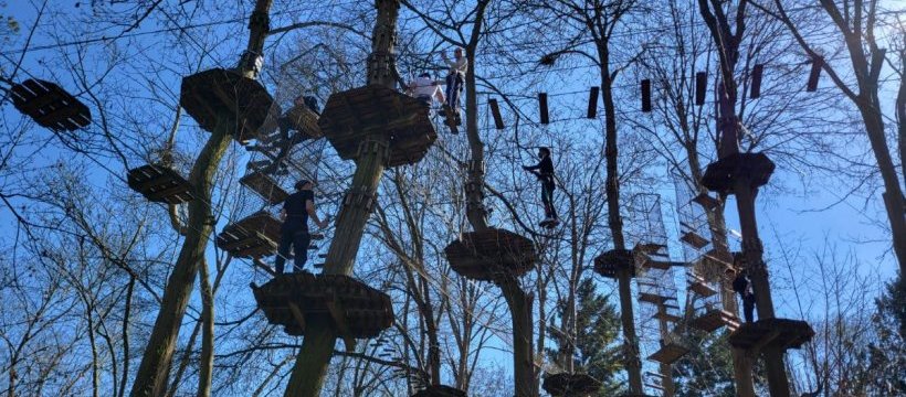 Journée accrobranche pour le projet tutorat entre pairs.